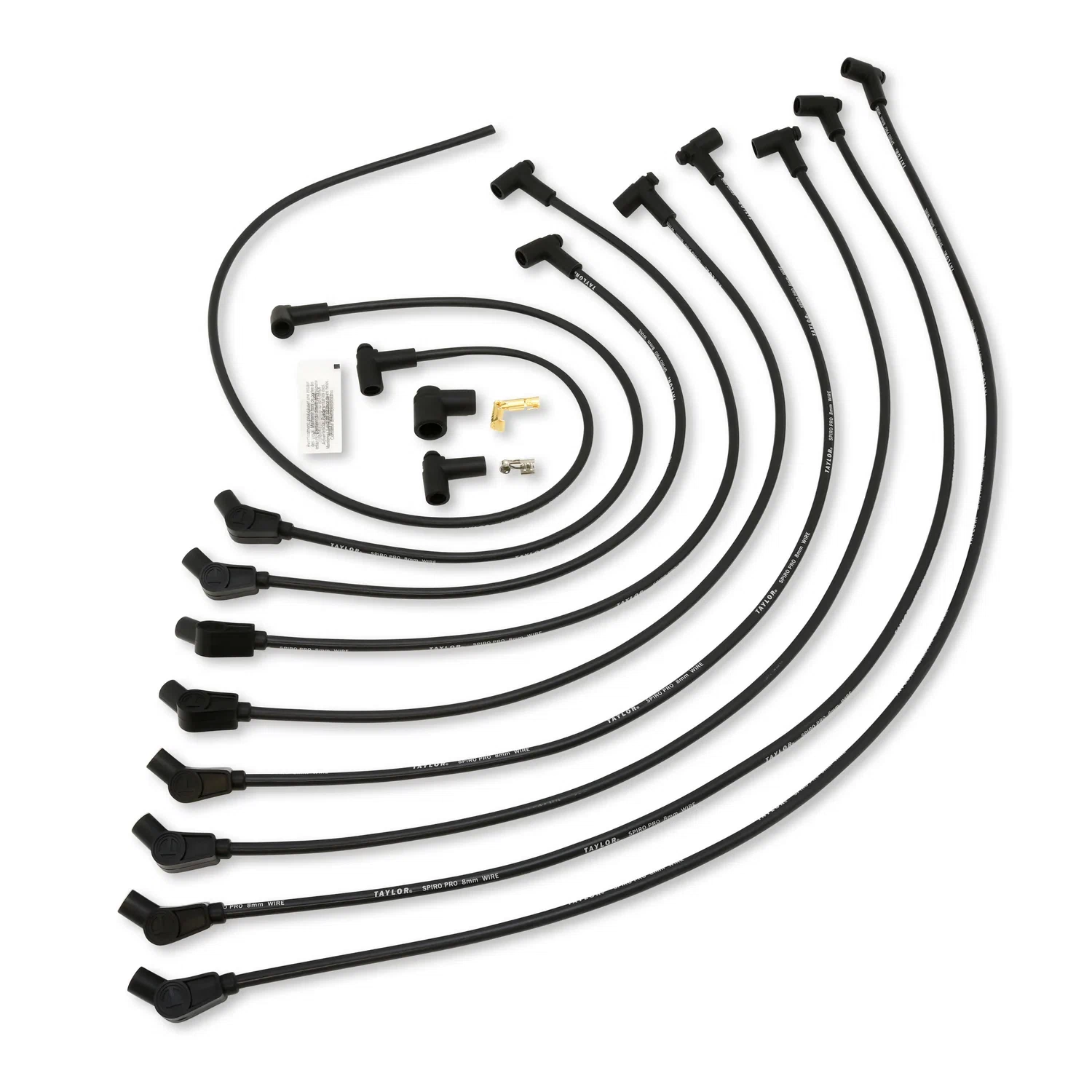 Spark Plug Wire Set Universal 10.4mm Silicone Spiro Pro 409 409 350 ohm_ft 79058